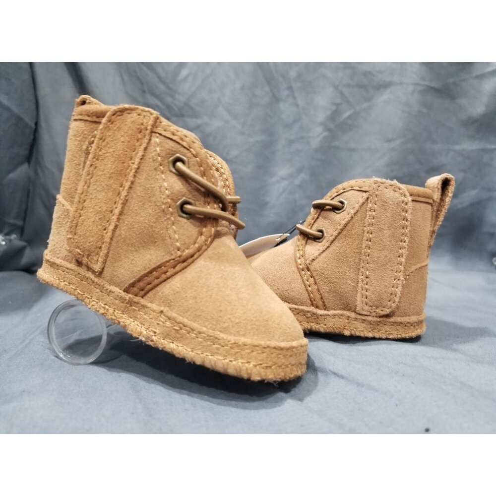 UGG Australia Baby 0/1 Neumel Boots Lace-Up Zip Brown NEW NO BOX!